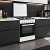 SILIFO SF6156CFEWB Ηλεκτρική Κουζίνα 60cm με Εμαγιέ Εστίες Λευκό Μαύρο (4 Έτη Εγγύηση)