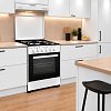 SILIFO SF6156CFEWB Ηλεκτρική Κουζίνα 60cm με Εμαγιέ Εστίες Λευκό Μαύρο (4 Έτη Εγγύηση)