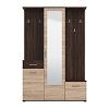 ΣΤΑΝΤ ΧΩΛ ΚΑΙ ΠΑΠΟΥΤΣΟΘΗΚΗ MARTIN DARK SONOMA/SONOMA 133,5x33x197,5εκ fxtr 11011256