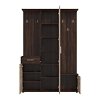 ΣΤΑΝΤ ΧΩΛ ΚΑΙ ΠΑΠΟΥΤΣΟΘΗΚΗ MARTIN DARK SONOMA/SONOMA 133,5x33x197,5εκ fxtr 11011256