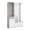 ΣΤΑΝΤ ΧΩΛ ΚΑΙ ΠΑΠΟΥΤΣΟΘΗΚΗ MARTIN ΓΚΡΙ CONCRETE-ΛΕΥΚΟ 133,5x33x197,5εκ fxtr 11008741