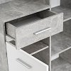 ΣΤΑΝΤ ΧΩΛ ΚΑΙ ΠΑΠΟΥΤΣΟΘΗΚΗ MARTIN ΓΚΡΙ CONCRETE-ΛΕΥΚΟ 133,5x33x197,5εκ fxtr 11008741
