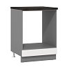 ΣΤΟΙΧΕΙΟ ΚΟΥΖΙΝΑΣ PETRA D60 UR ΓΚΡΙ ΓΡΑΦΙΤΗΣ-ΛΕΥΚΟ HIGH GLOSS FOIL-ΓΚΡΙ MAT FOIL 60x55x82εκ 11012314