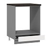 ΣΤΟΙΧΕΙΟ ΚΟΥΖΙΝΑΣ PETRA D60 UR ΓΚΡΙ ΓΡΑΦΙΤΗΣ-ΛΕΥΚΟ HIGH GLOSS FOIL-ΓΚΡΙ MAT FOIL 60x55x82εκ 11012314