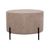 ΣΤΡΟΓΓΥΛΟ ΣΚΑΜΠΟ Fylliana Kristal CAPPUCCINO ΧΡΩΜΑ 60x40εκ 863-225-126