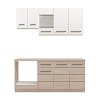 ΣΥΝΘΕΣΗ ΚΟΥΖΙΝΑΣ SAVONA 180 GREY OAK/ΛΕΥΚΟ 180x57x200εκ 11014531