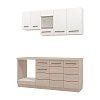 ΣΥΝΘΕΣΗ ΚΟΥΖΙΝΑΣ SAVONA 180 GREY OAK/ΛΕΥΚΟ 180x57x200εκ 11014531
