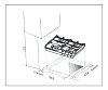 THERMOGATZ TGC 2460 GL Εστία Υγραερίου 60cm Μαύρη 04.405.222