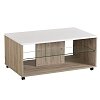 ΤΡΑΠΕΖΑΚΙ ΣΑΛΟΝΙΟΥ BERT GREY OAK-ΛΕΥΚΗ ΛΑΚΑ 101x60x45εκ 11008598