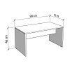 ΤΡΑΠΕΖΑΚΙ ΣΑΛΟΝΙΟΥ BOLTON ΛΕΥΚΟ ΧΡΩΜΑ 90x50x45εκ 11014286