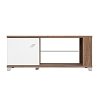 ΤΡΑΠΕΖΑΚΙ ΣΑΛΟΝΙΟΥ BURGUNDY ΛΕΥΚΟ-FLAGSTAFF OAK-ΛΕΥΚΟ HIGH GLOSS FOIL 118x60x48,5εκ s.p.k 11012066