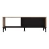ΤΡΑΠΕΖΑΚΙ ΣΑΛΟΝΙΟΥ CORSICA FLAGSTAFF OAK-ΜΑΥΡΟ 120x60x45εκ 11012007