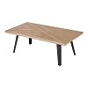 ΤΡΑΠΕΖΑΚΙ ΣΑΛΟΝΙΟΥ Fylliana FL1564 SONOMA MDF ΜΕ ΜΑΥΡΑ ΠΟΔΙΑ 130x70x45εκ 627-124-029