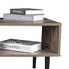 ΤΡΑΠΕΖΑΚΙ ΣΑΛΟΝΙΟΥ Fylliana "Home" ΜΑΥΡΟ ΜΕ GREY OAK 100x50x42.5εκ 271-00-023