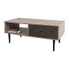 ΤΡΑΠΕΖΑΚΙ ΣΑΛΟΝΙΟΥ Fylliana "Home" ΜΑΥΡΟ ΜΕ GREY OAK 100x50x42.5εκ 271-00-023