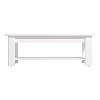 ΤΡΑΠΕΖΑΚΙ ΣΑΛΟΝΙΟΥ JERSEY ΛΕΥΚΟ-ΛΕΥΚΟ HIGH GLOSS FOIL 124x60x45εκ 11012258