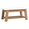 ΤΡΑΠΕΖΑΚΙ ΣΑΛΟΝΙΟΥ PIAVE ARTISAN OAK-ΛΕΥΚΟ HIGH GLOSS 101x55x47εκ 11013082