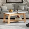ΤΡΑΠΕΖΑΚΙ ΣΑΛΟΝΙΟΥ PIAVE ARTISAN OAK-ΛΕΥΚΟ HIGH GLOSS 101x55x47εκ 11013082