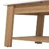 ΤΡΑΠΕΖΑΚΙ ΣΑΛΟΝΙΟΥ PIAVE ARTISAN OAK-ΛΕΥΚΟ HIGH GLOSS 101x55x47εκ 11013082