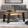 ΤΡΑΠΕΖΑΚΙ ΣΑΛΟΝΙΟΥ PIAVE ARTISAN OAK-ΜΑΥΡΟ ΜΑΤ 101x55x47εκ 11013083