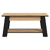 ΤΡΑΠΕΖΑΚΙ ΣΑΛΟΝΙΟΥ PIAVE ARTISAN OAK-ΜΑΥΡΟ ΜΑΤ 101x55x47εκ 11013083