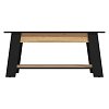 ΤΡΑΠΕΖΑΚΙ ΣΑΛΟΝΙΟΥ PIAVE ARTISAN OAK-ΜΑΥΡΟ ΜΑΤ 101x55x47εκ 11013083