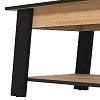 ΤΡΑΠΕΖΑΚΙ ΣΑΛΟΝΙΟΥ PIAVE ARTISAN OAK-ΜΑΥΡΟ ΜΑΤ 101x55x47εκ 11013083