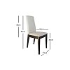 Τραπεζαρία σετ 5τμχ Taylor 1019 IN + Jasmine 1026 IN Walnut/Ecru 400-11-014