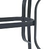 ΤΡΑΠΕΖΙ ΕΞΟΧΗΣ Fylliana STEEL ΓΚΡΙ 140x80x70εκ 378-00-012