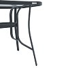 ΤΡΑΠΕΖΙ ΕΞΟΧΗΣ Fylliana STEEL ΓΚΡΙ 140x80x70εκ 378-00-012