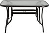 ΤΡΑΠΕΖΙ ΕΞΟΧΗΣ Fylliana STEEL ΚΑΦΕ 140x80x70εκ 378-00-011