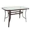 ΤΡΑΠΕΖΙ ΕΞΟΧΗΣ Fylliana STEEL ΚΑΦΕ 150x90x70εκ g.r.d 378-00-015