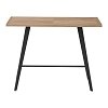 ΤΡΑΠΕΖΙ ΜΠΑΡ Fylliana FL1564 SONOMA MDF ΜΕ ΜΑΥΡΑ ΠΟΔΙΑ 140x70x105εκ 627-124-026