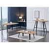 ΤΡΑΠΕΖΙ ΜΠΑΡ Fylliana FL1564 SONOMA MDF ΜΕ ΜΑΥΡΑ ΠΟΔΙΑ 140x70x105εκ 627-124-026
