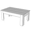 ΤΡΑΠΕΖΙ ΣΑΛΟΝΙΟΥ MARENGO SONOMA/DARK SONOMA 112x65x46εκ 11011251