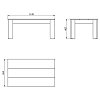 ΤΡΑΠΕΖΙ ΣΑΛΟΝΙΟΥ MARENGO SONOMA/DARK SONOMA 112x65x46εκ 11011251