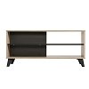 ΤΡΑΠΕΖΙ ΣΑΛΟΝΙΟΥ UMBRIA KS GREY OAK-ΜΑΥΡΟ 101x50x47εκ 11008622