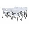 ΤΡΑΠΕΖΙ ΣΥΝΕΔΡΙΟΥ-CATERING Fylliana ΛΕΥΚΟ 153,5x70x74 ΠΤΥΣΣΟΜΕΝΟ (ΒΑΛΙΤΣΑ) 377-123-027