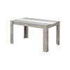 ΤΡΑΠΕΖΙ ΤΡΑΠΕΖΑΡΙΑΣ DOMUS 135 ΓΚΡΙ CONCRETE-ΛΕΥΚΟ 135x80.5x74.5εκ 11008800