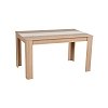 ΤΡΑΠΕΖΙ ΤΡΑΠΕΖΑΡΙΑΣ DOMUS 135 SONOMA OAK-ΛΕΥΚΟ 135x81x75εκ 11014771