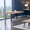 ΤΡΑΠΕΖΙ ΤΡΑΠΕΖΑΡΙΑΣ Fylliana FL1564 SONOMA MDF ΜΕ ΜΑΥΡΑ ΠΟΔΙΑ 180x90x75εκ 627-124-028