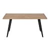 ΤΡΑΠΕΖΙ ΤΡΑΠΕΖΑΡΙΑΣ Fylliana FL1564 SONOMA MDF ΜΕ ΜΑΥΡΑ ΠΟΔΙΑ 180x90x75εκ 627-124-028