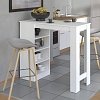 ΤΡΑΠΕΖΙ ΤΡΑΠΕΖΑΡΙΑΣ VALENCE ΛΕΥΚΟ 120x50x105εκ 11012238