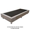Υπόστρωμα Κρεβατιού Τεχνόδερμα Καφέ 160X200