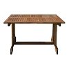 ΞΥΛΙΝΟ ΤΡΑΠΕΖΙ ΚΗΠΟΥ Fylliana Borneo ΚΑΡΥΔΙ ΧΡΩΜΑ 140x80x72εκ 898-123-003